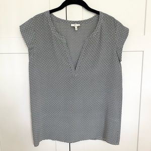 Joie Tashi Silk Short Flutter Sleeve Top Size Small